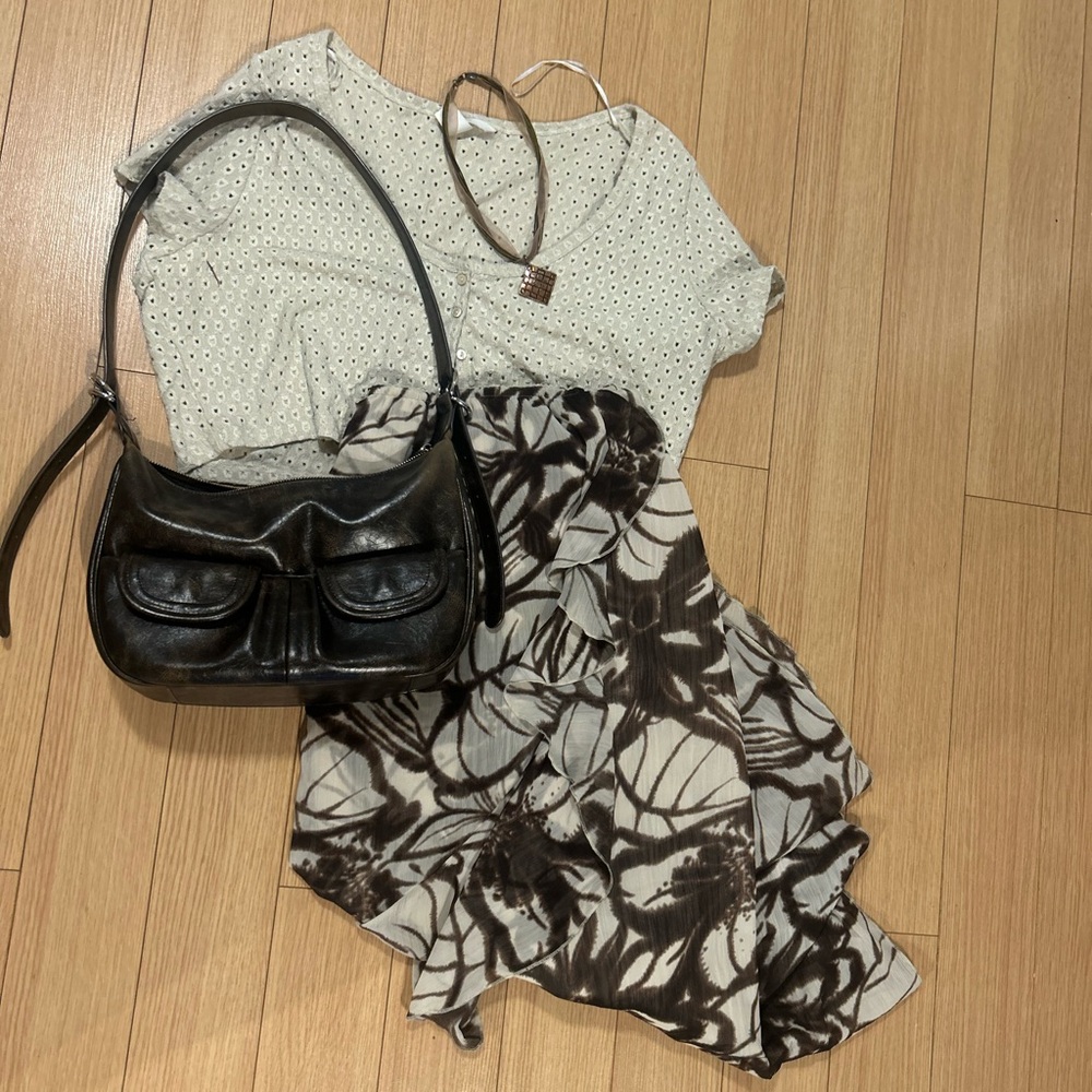 Cream Button Up Crop Top